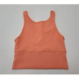 Lululemon Power Pivot Ribbed Tank Top Golden Apricot Size 6 Womens